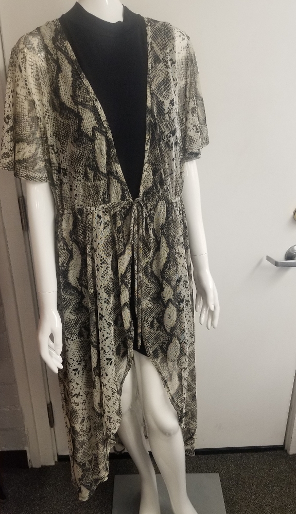 Longline Kimono Plus With Tie